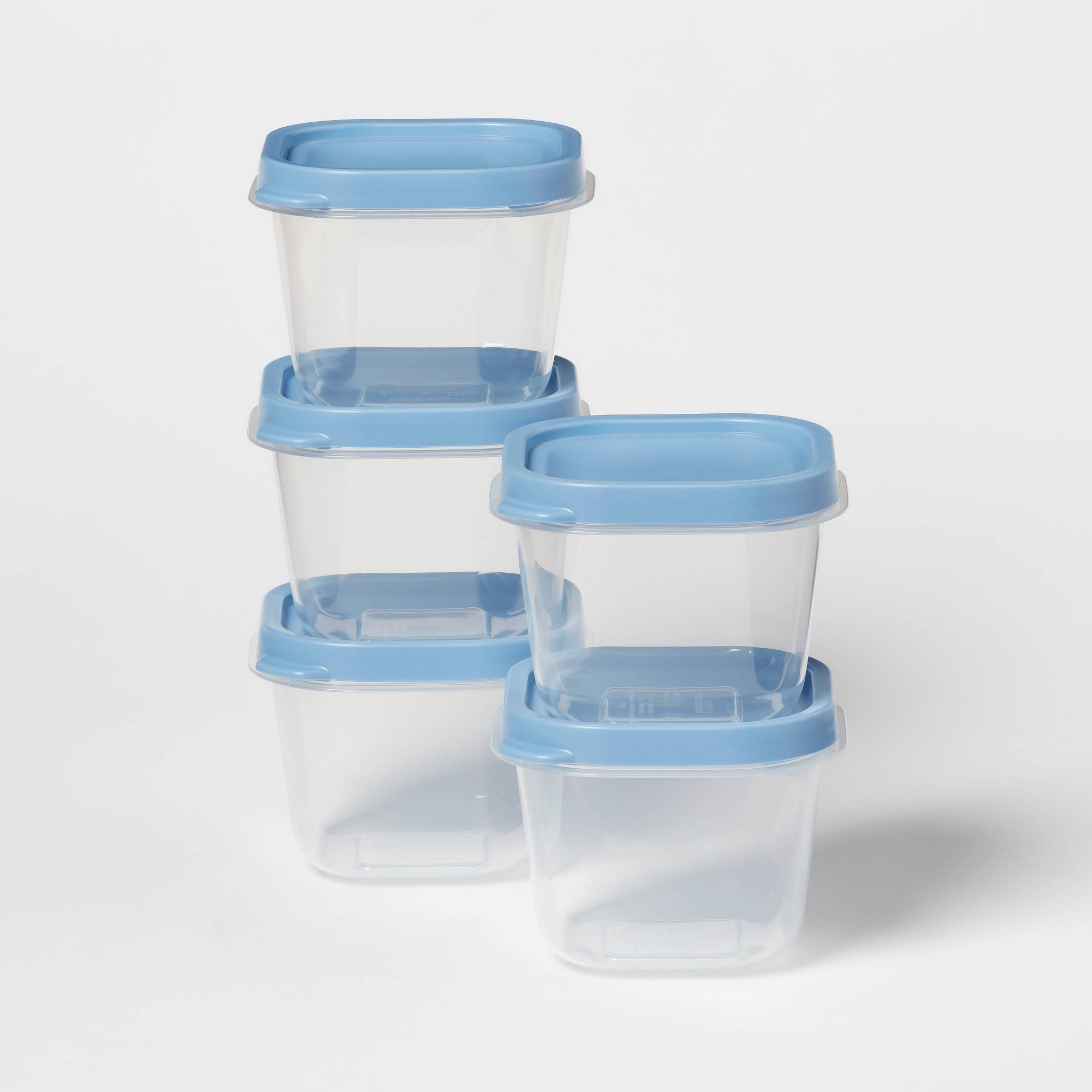 Food Storage Meal Prep - 10 szt. Niebieskich Plastikowych Pojemników do