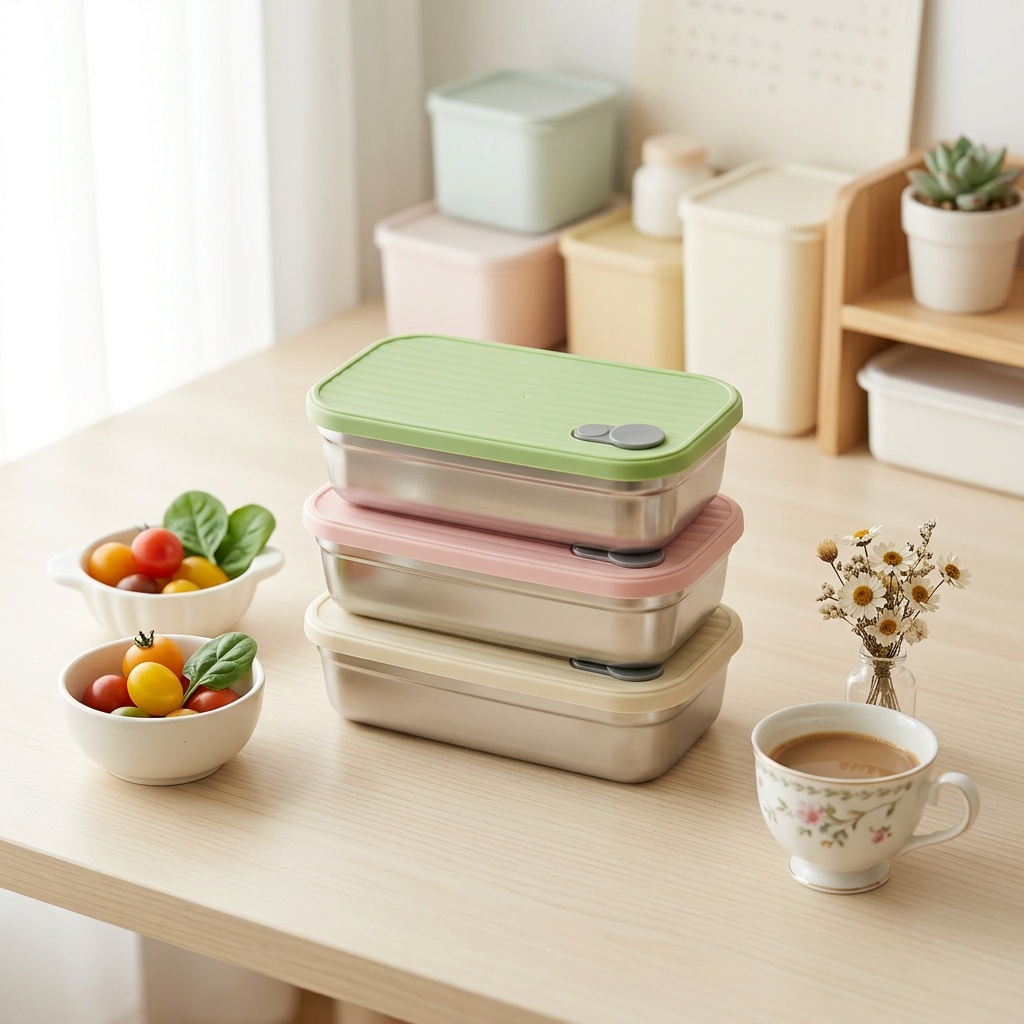 Food Storage Prep Containers - Pojemnik na lunch ze stali nierdzewnej,