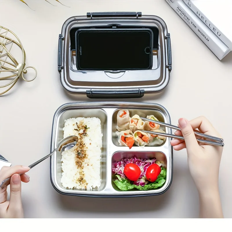 Stainless Lunch Box - Łatwy w czyszczeniu pojemnik na lunch
