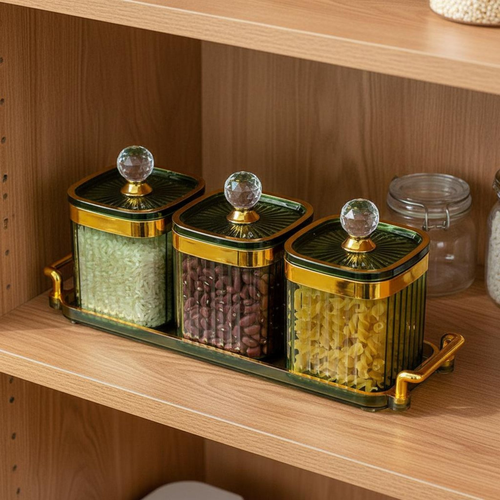 Set Food Storage - Dekoracyjny zestaw pojemników na przekąski z
