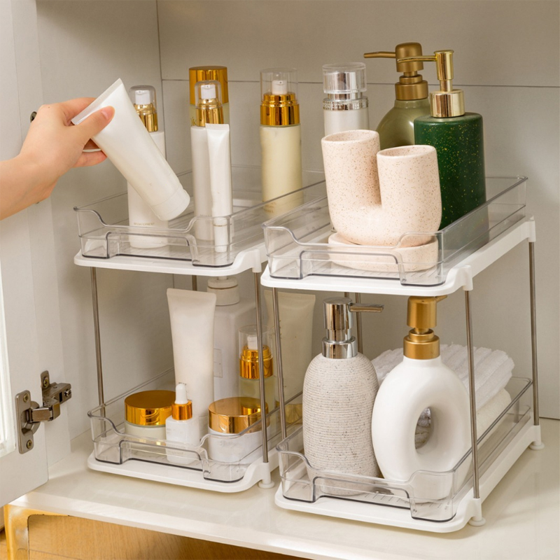 Food Storage Without Pantry - Dwupoziomowy wielofunkcyjny organizer do przechowywania pod