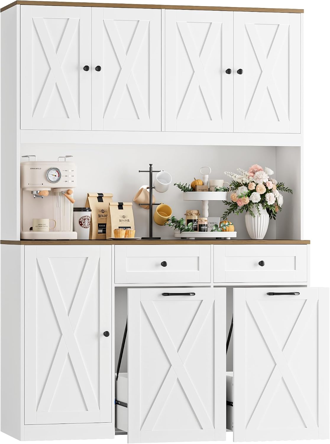 Food Storage Without Pantry - Szafka do przechowywania w spiżarni, drewniana,