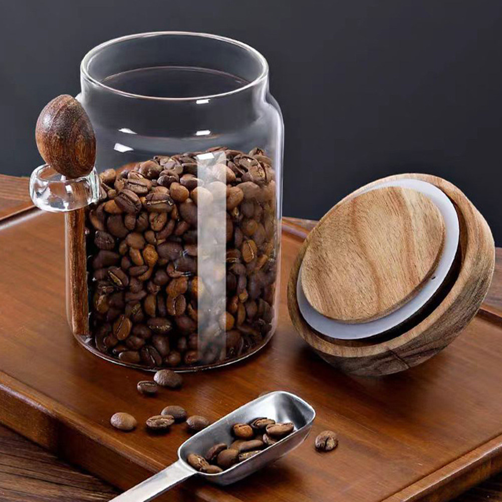 Food Storage Jars Airtight - Przezroczysty szklany pojemnik na żywność z