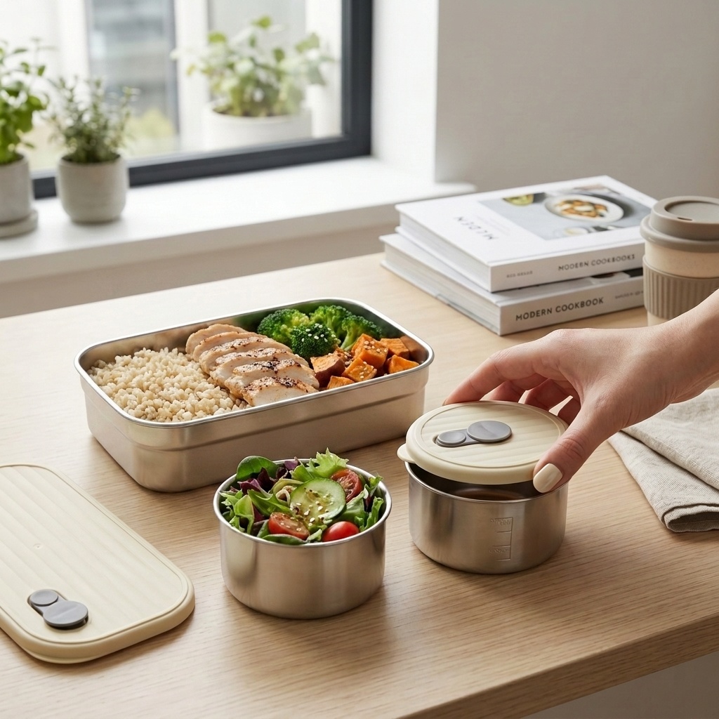 Food Storage Prep Containers - Bezpieczny do używania w mikrofalówce zestaw