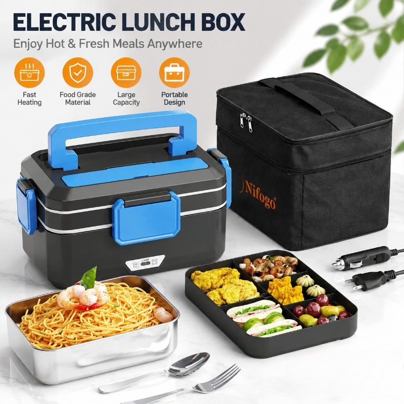 Food Storage Bag Organizer - Elektryczny podgrzewany pojemnik na lunch o