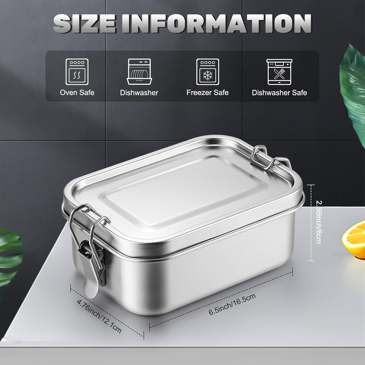 Pojemniki na żywność ze stali  – Food Storage Prep Containers recenzja i cena