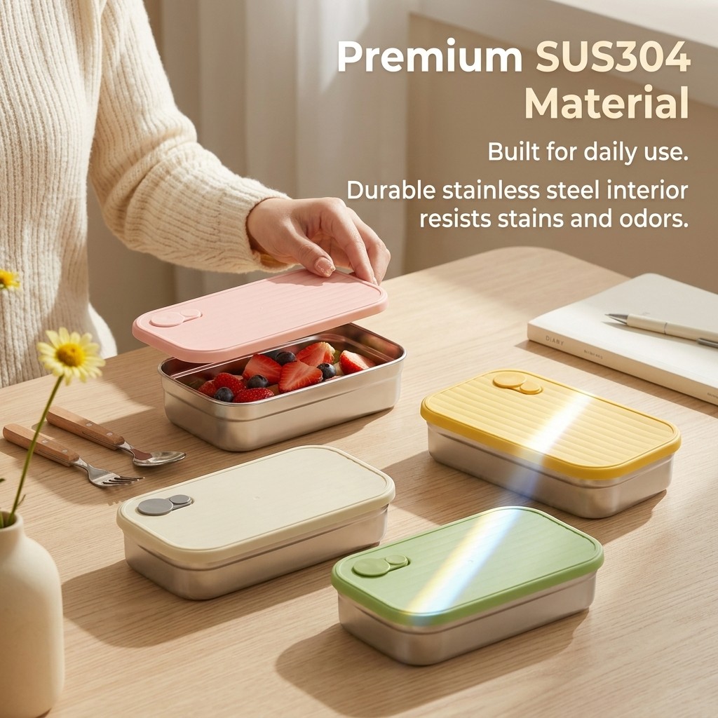 Pojemnik na lunch ze stali nie – Food Storage Prep Containers recenzja i cena