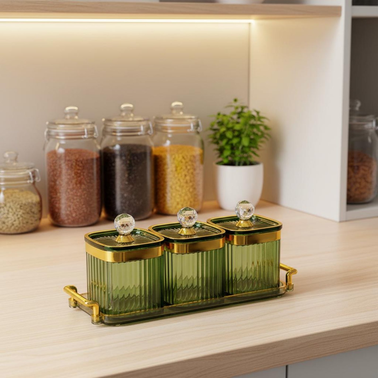 Dekoracyjny zestaw pojemników  – Set Food Storage recenzja i cena