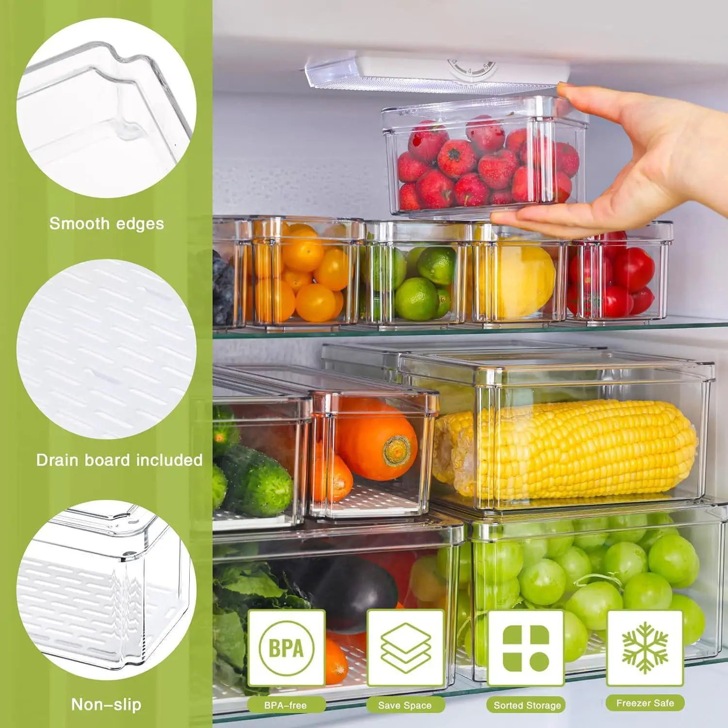 10/14 szt. Przezroczyste pojem – Food Storage Without Pantry recenzja i cena