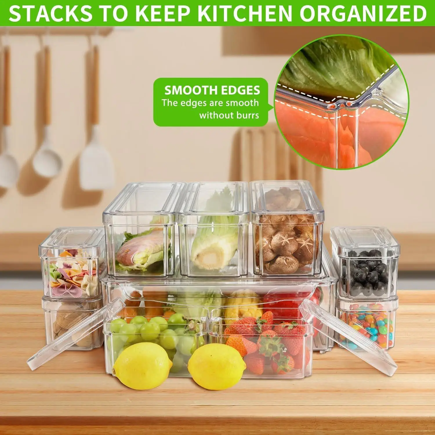 10/14 szt. Przezroczyste pojem – Food Storage Without Pantry recenzja i cena
