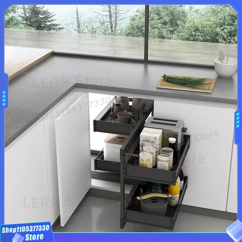 Podwójny wysuwany kosz do szaf – Food Storage Without Pantry recenzja i cena