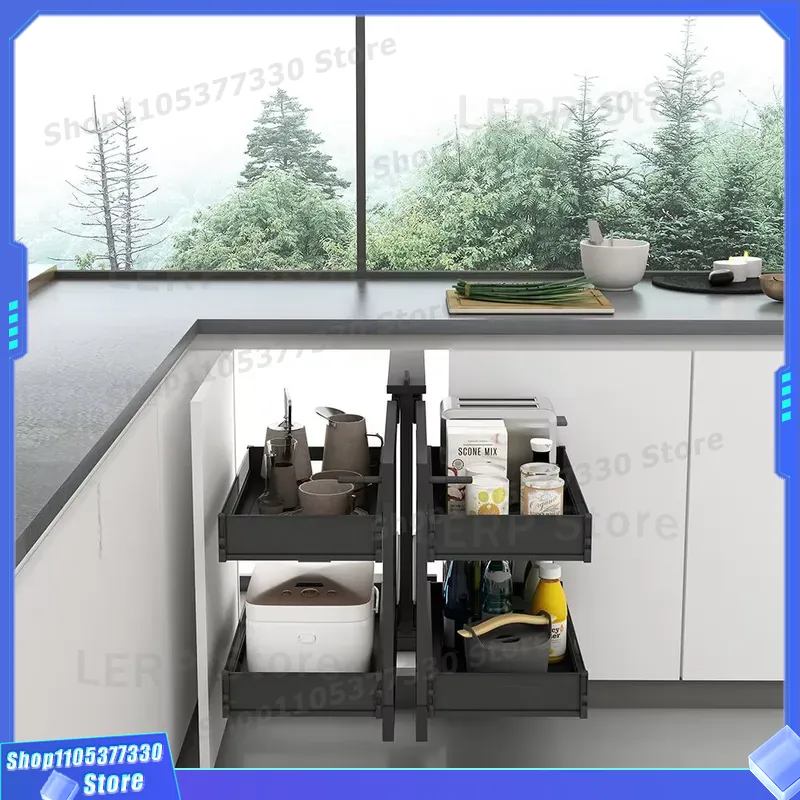 Podwójny wysuwany kosz do szaf – Food Storage Without Pantry recenzja i cena