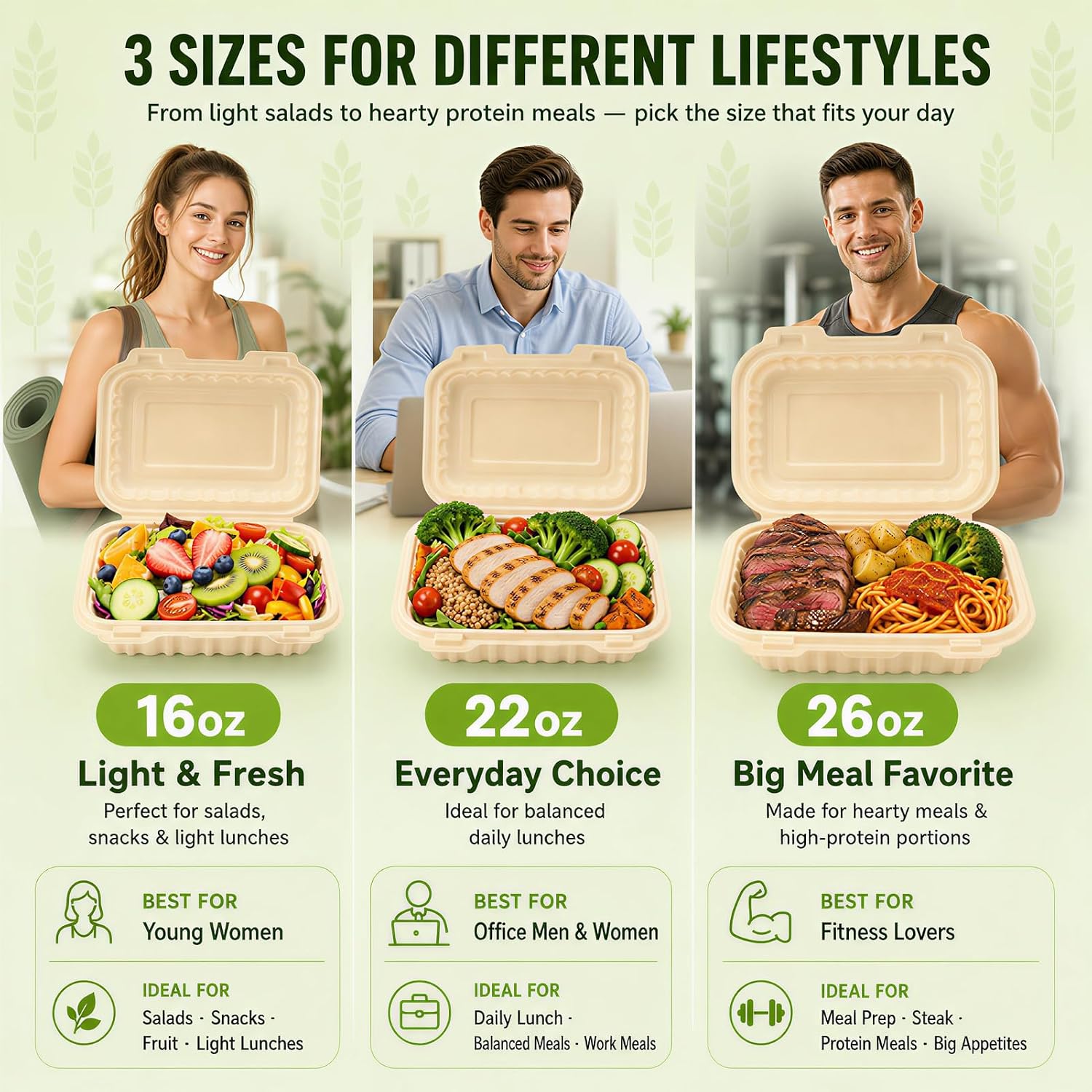 50 sztuk pojemników typu clams – Food Storage Meal Prep recenzja i cena