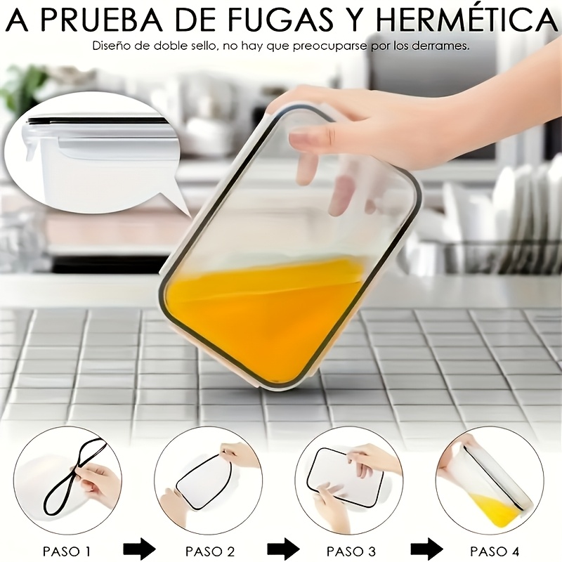 Zestaw 8 sztuk zawiera 4 pojem – Food Storage Meal Prep recenzja i cena