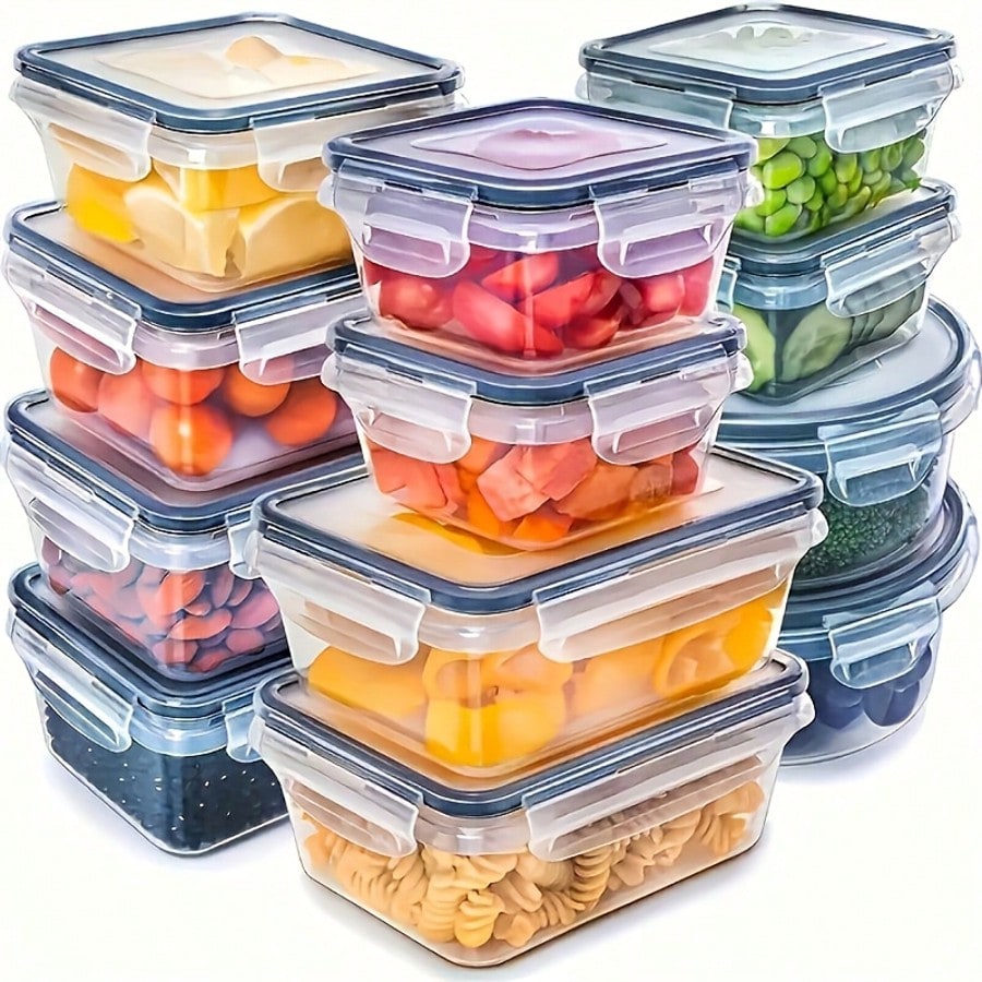 24-częściowy zestaw pojemników – Food Storage Prep Containers recenzja i cena