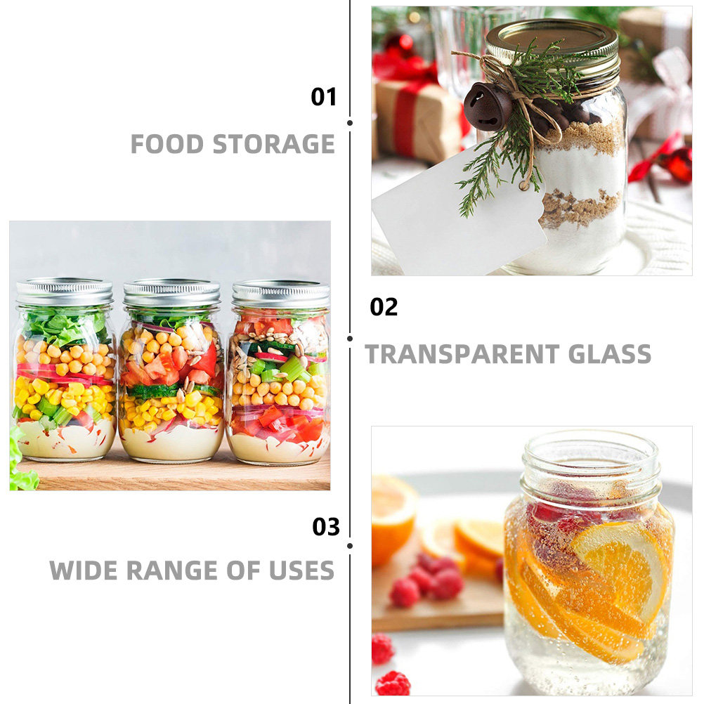 6 szt. Przezroczystych Okrągły – Food Storage Jars Airtight recenzja i cena