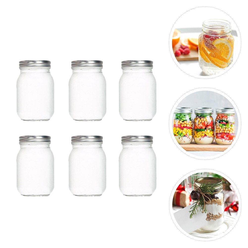 6 szt. Przezroczystych Okrągły – Food Storage Jars Airtight recenzja i cena