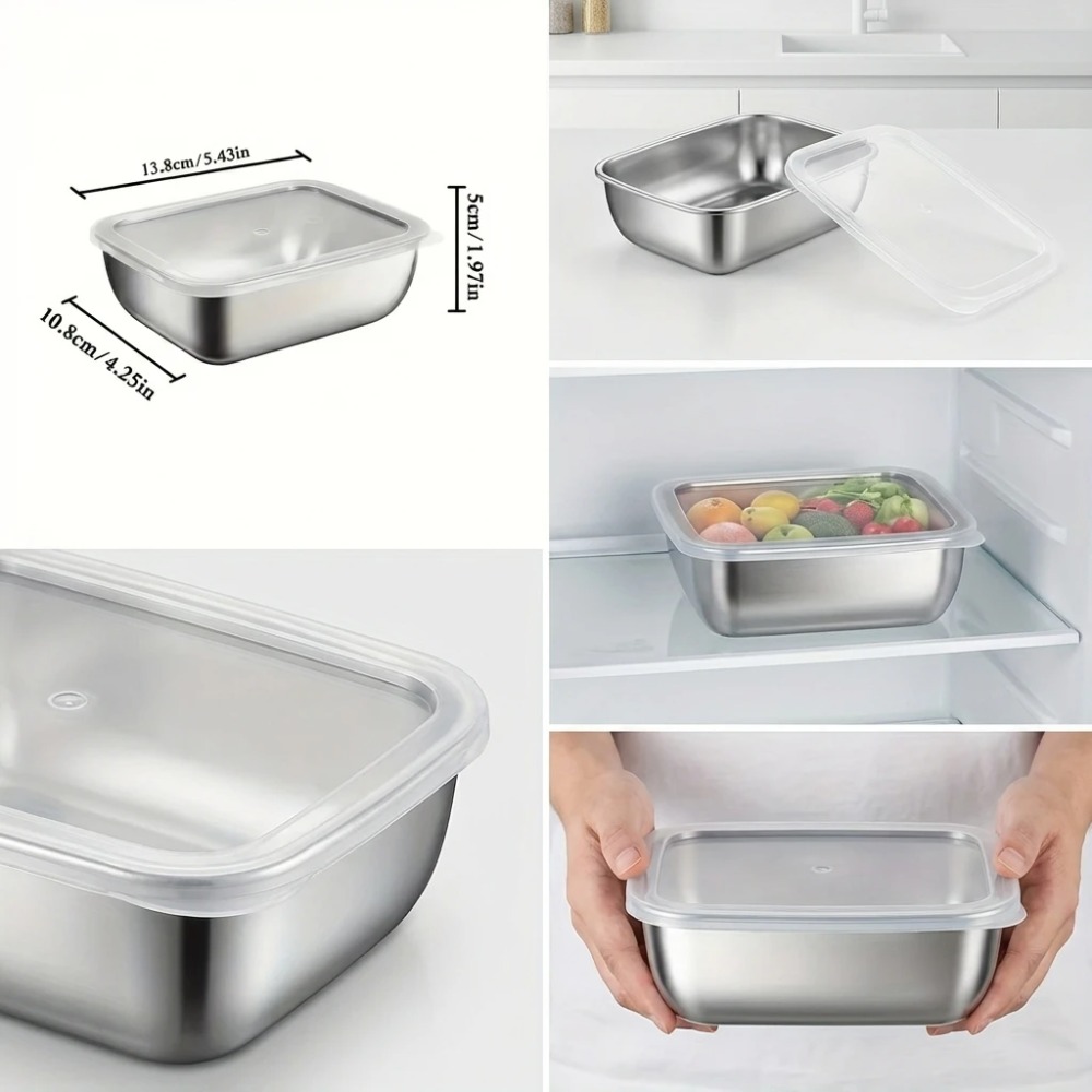 6 SZT. Pojemników na żywność z – Stainless Lunch Box recenzja i cena