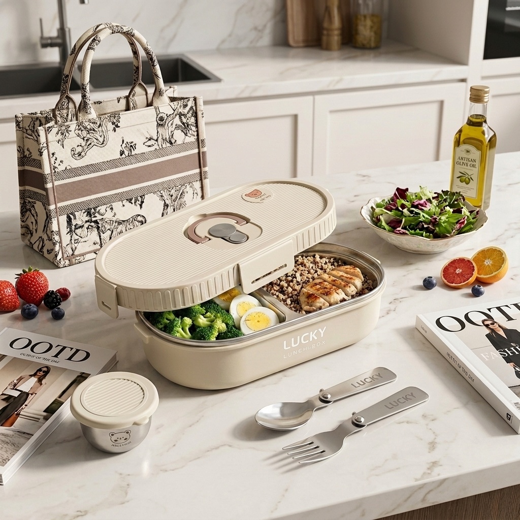 Zestaw pojemników na lunch z m – Food Storage Prep Containers recenzja i cena