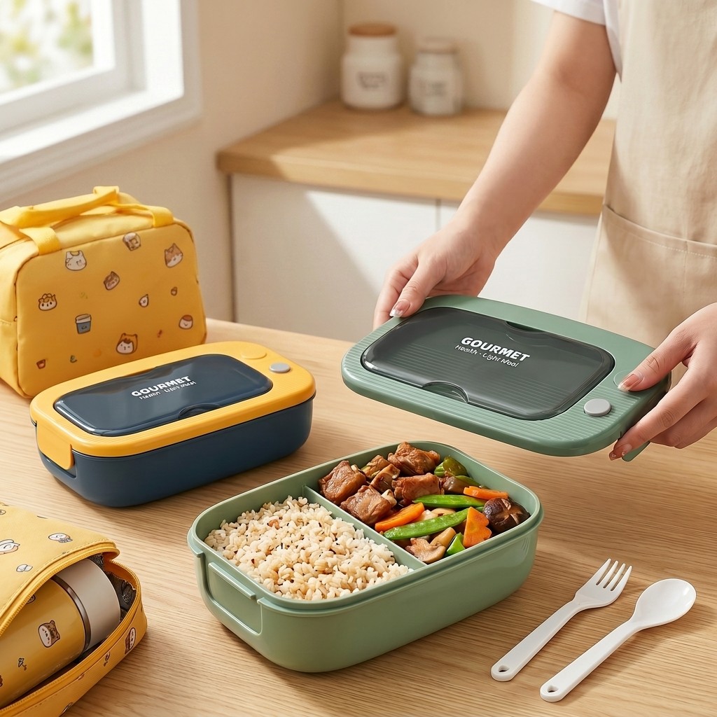 Plastikowy pojemnik bento do m – Food Storage Prep Containers recenzja i cena