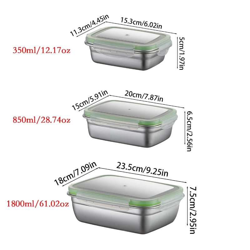 Zestaw pojemników na lunch ze  – Stainless Lunch Box recenzja i cena