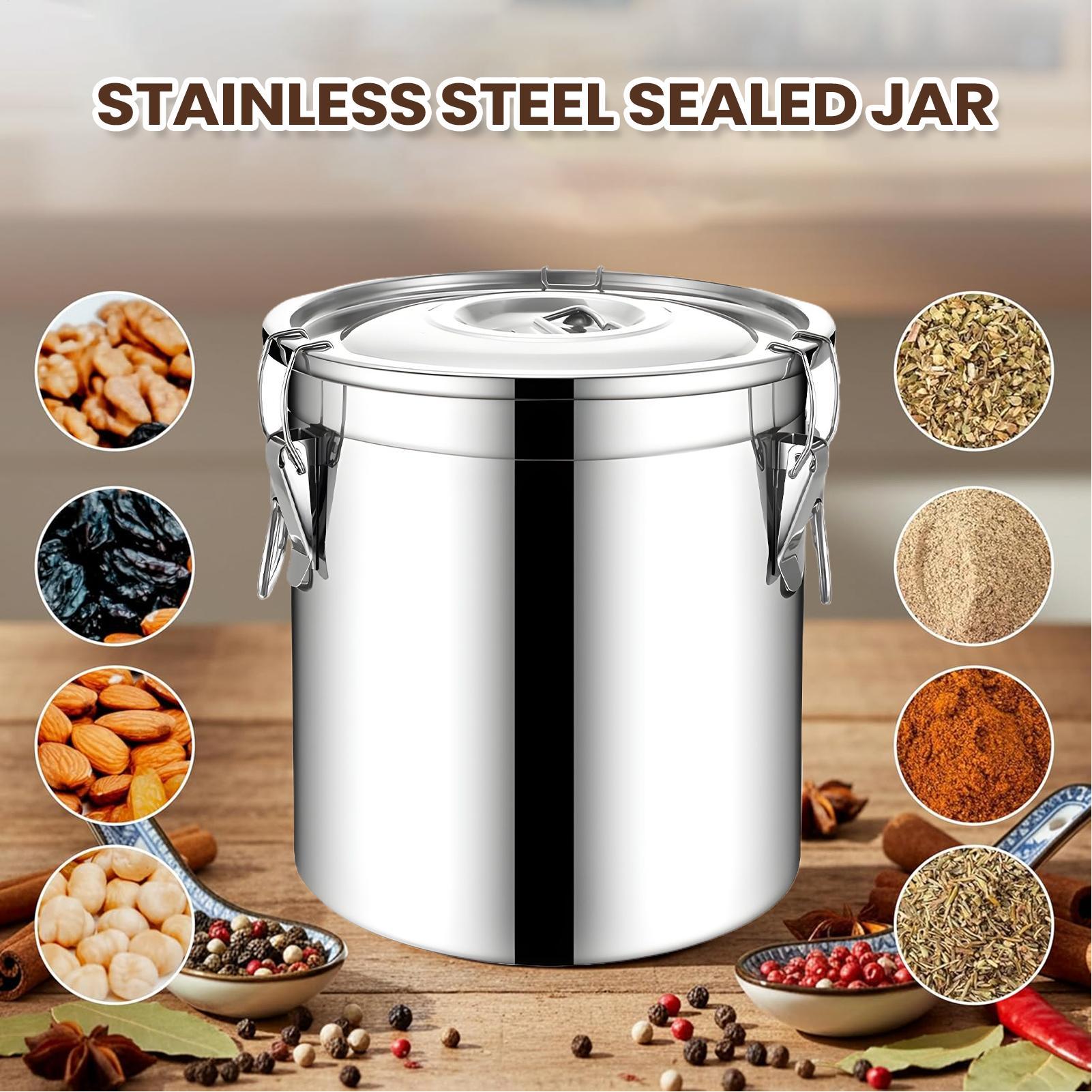 6L Hermetyczny pojemnik ze sta – Food Storage Jars Airtight recenzja i cena