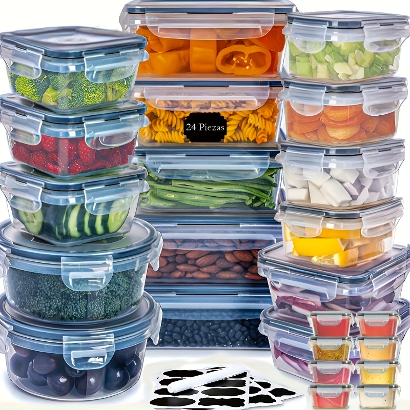48-częściowy zestaw pojemników – Food Storage Label recenzja i cena