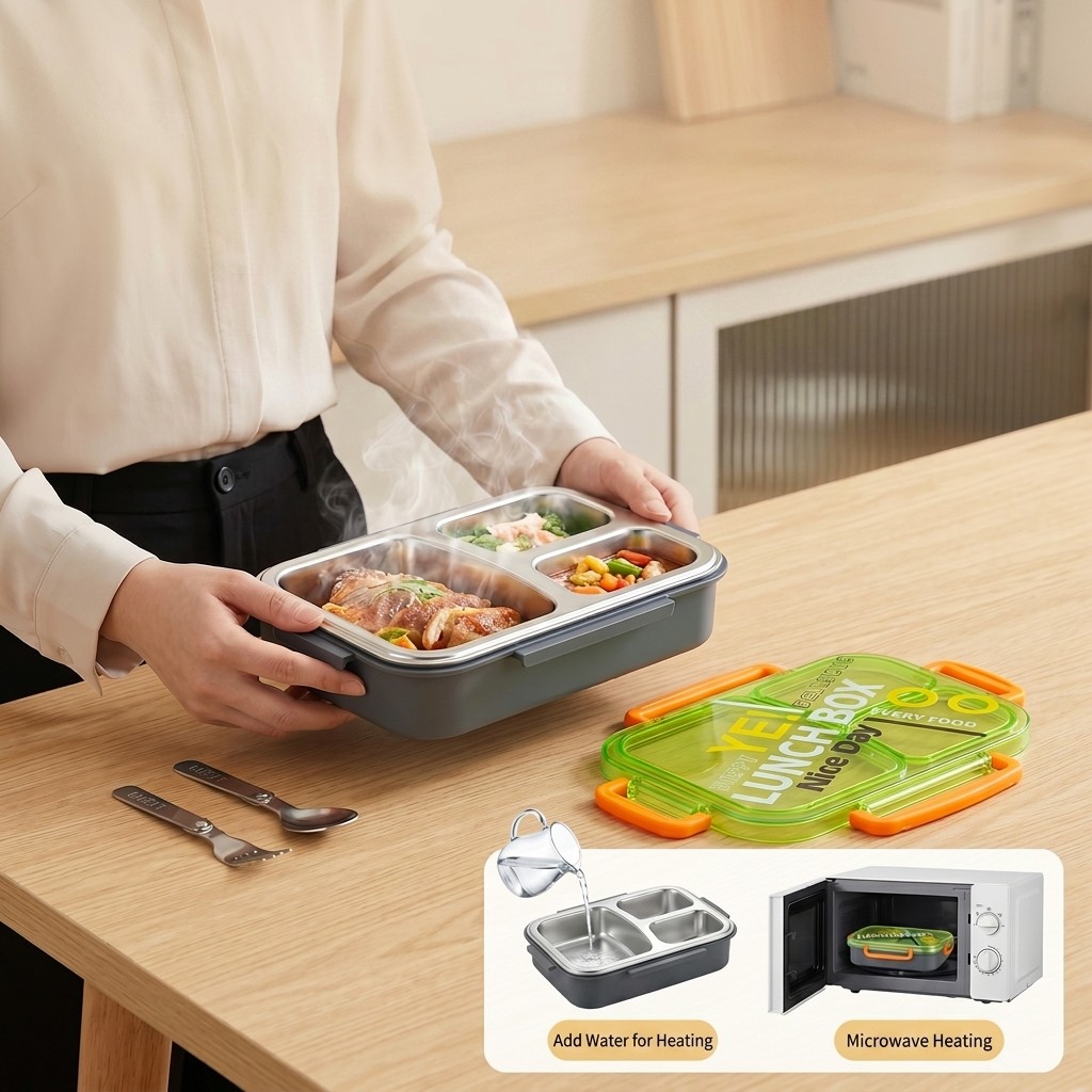 Pojemnik na lunch z mikrofalów – Food Storage Prep Containers recenzja i cena