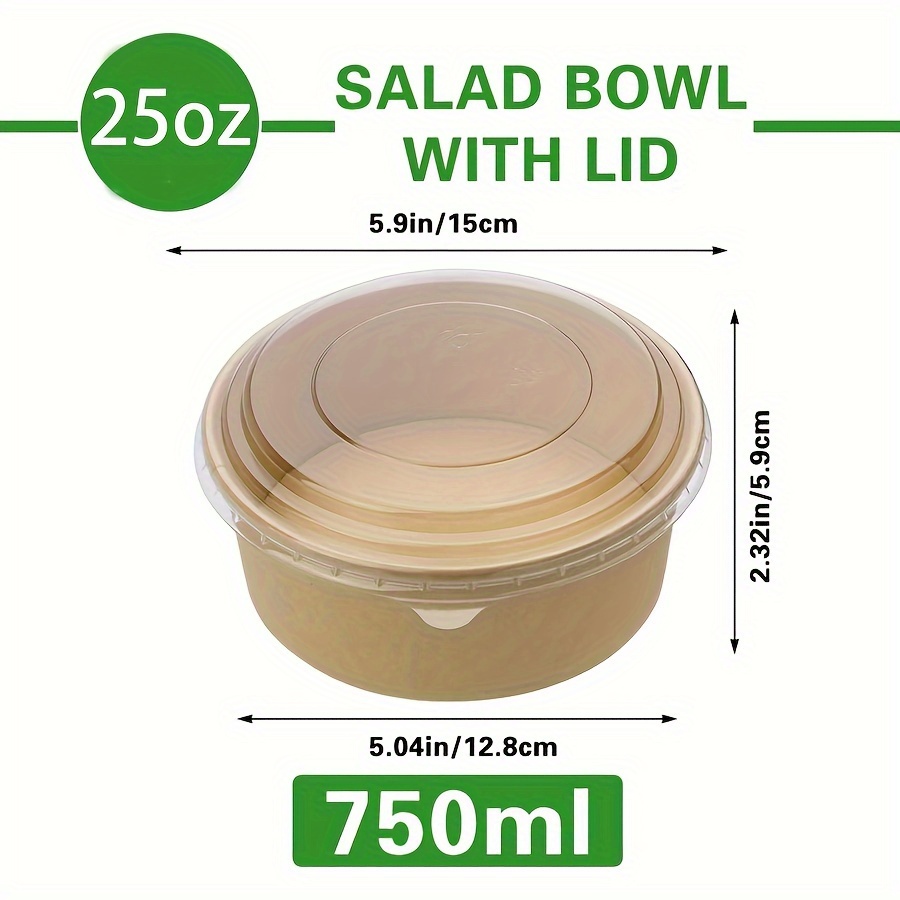 Papierowe miseczki z pokrywkam – Food Storage Meal Prep recenzja i cena