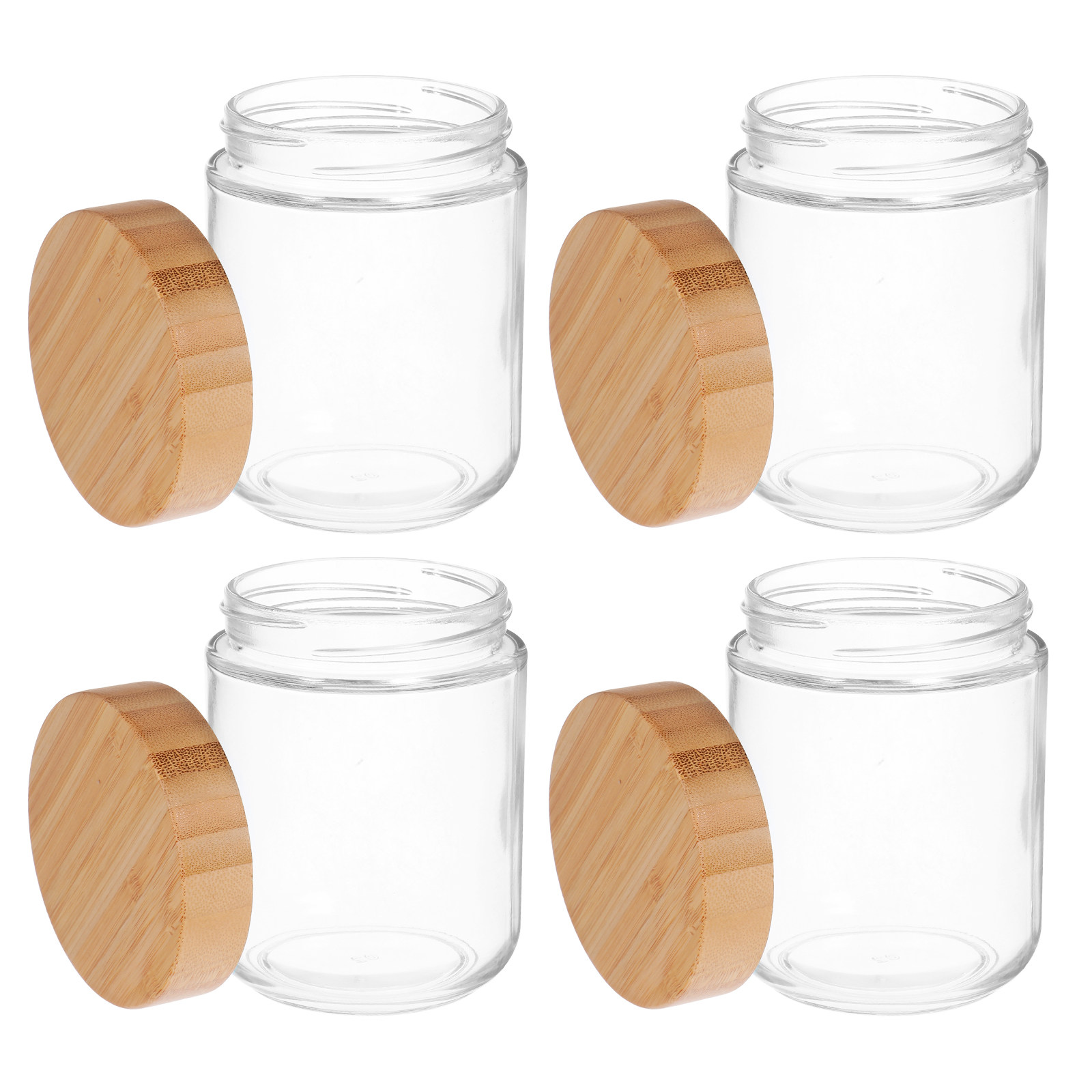 4 sztuki szklanych słoików do  – Food Storage Jars Airtight recenzja i cena
