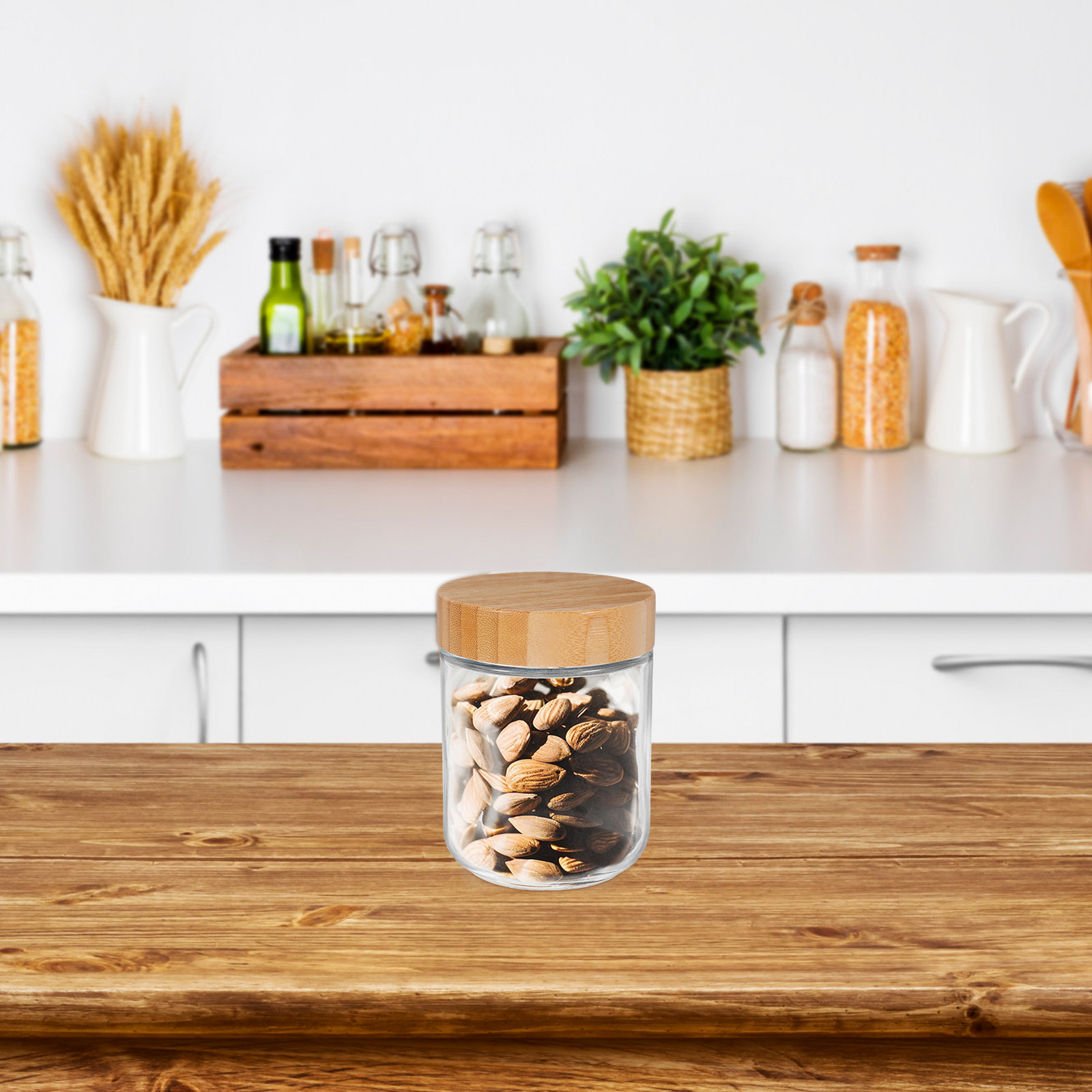 4 sztuki szklanych słoików do  – Food Storage Jars Airtight recenzja i cena