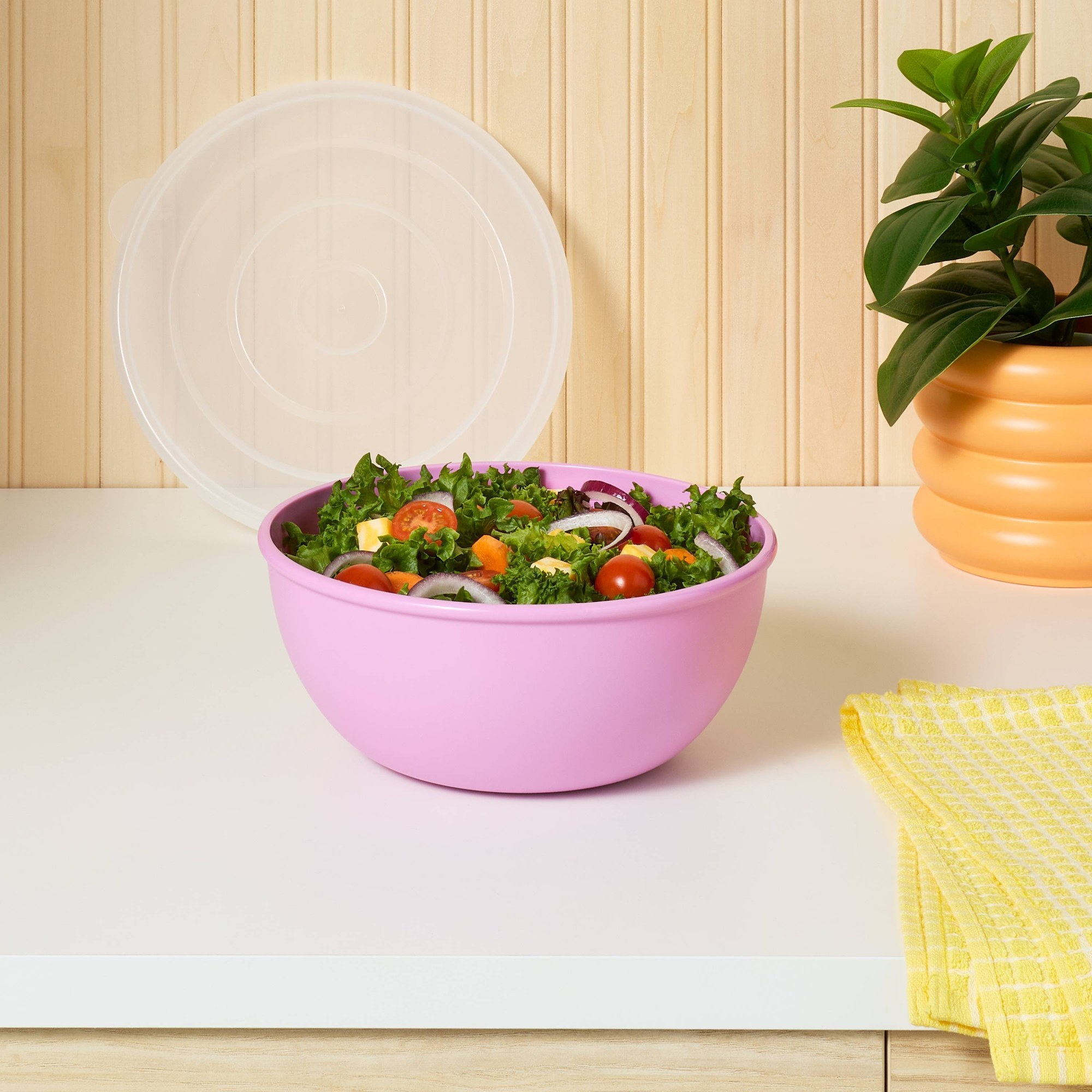 Różowa miska z dopasowaną pokr – Food Storage Meal Prep recenzja i cena